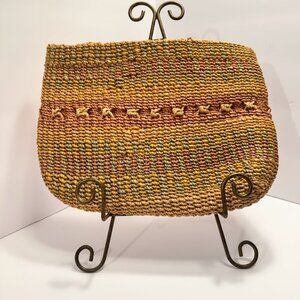Vintage woven striped clutch - Danieli